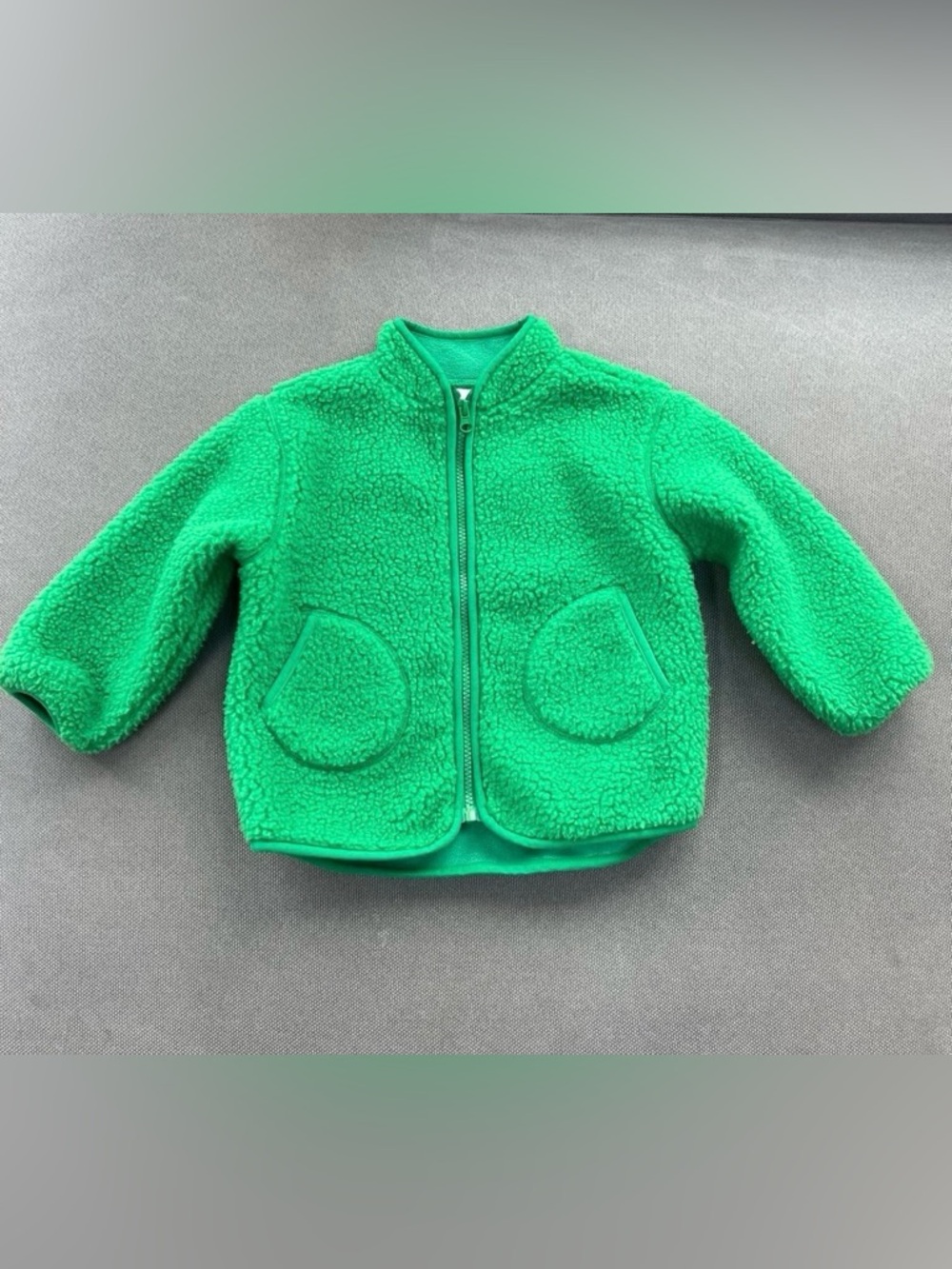 Zara Green Fleece Jacket